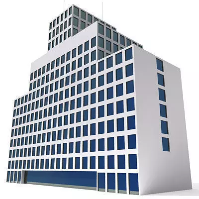 Hospital City Building 125 3D model
