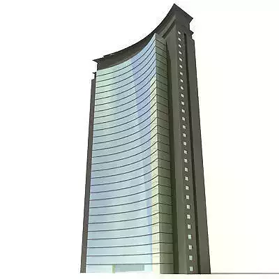 Curved glass Building 124