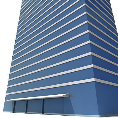 Tall Building 121 Low-poly 3D model