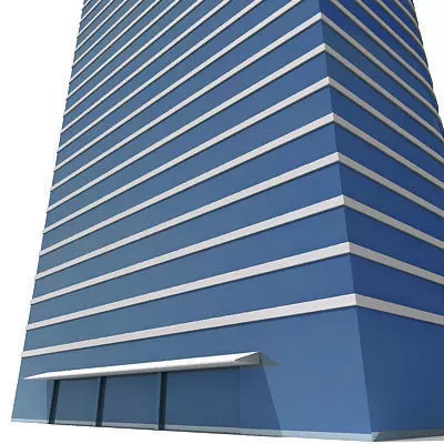 Tall Building 121 Low-poly 3D model_0