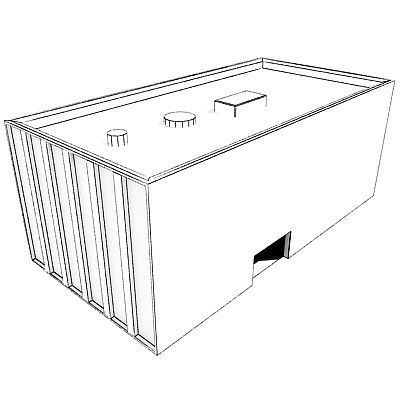 School Classic Building 119 Low-poly 3D model_2