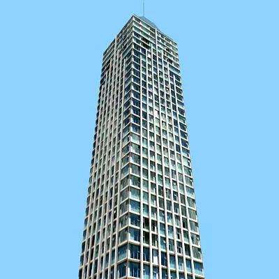 Tall office Building 115 Low-poly 3D model_0