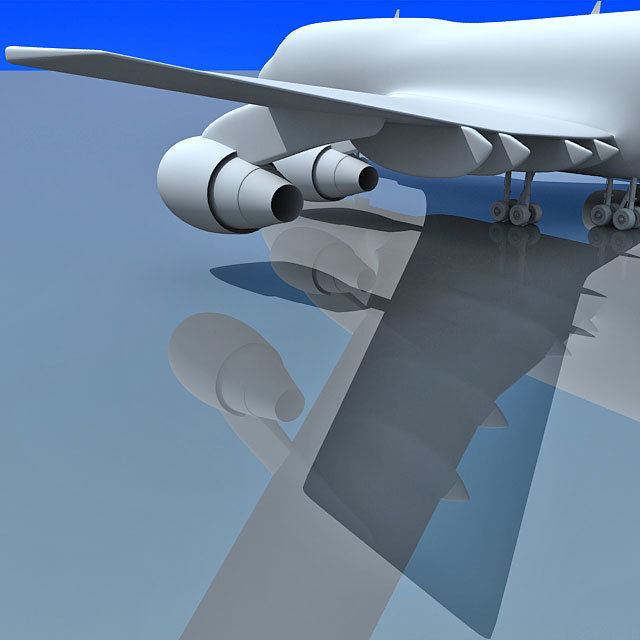 Detailed Model of Boeing 747 3D model_5