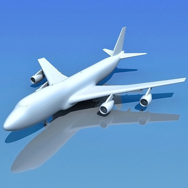Detailed Model of Boeing 747 3D model_1
