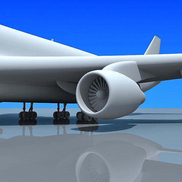Detailed Model of Boeing 747 3D model_7