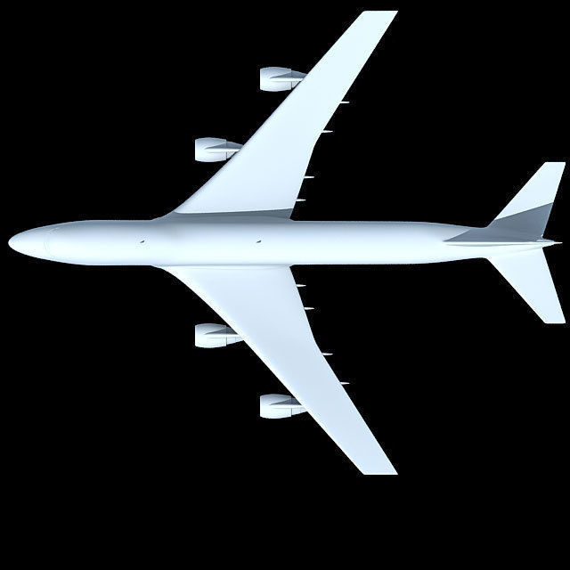 Detailed Model of Boeing 747 3D model_3