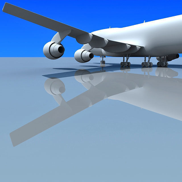 Detailed Model of Boeing 747 3D model_6