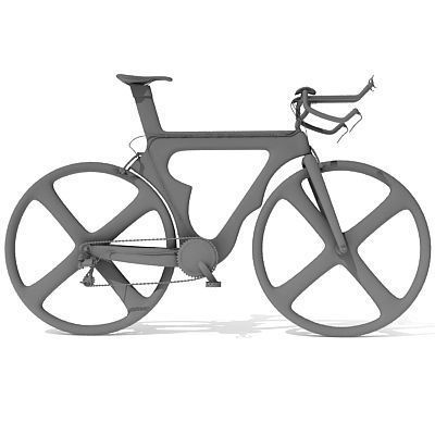 Detailed not textured Bike UT 5 3D model