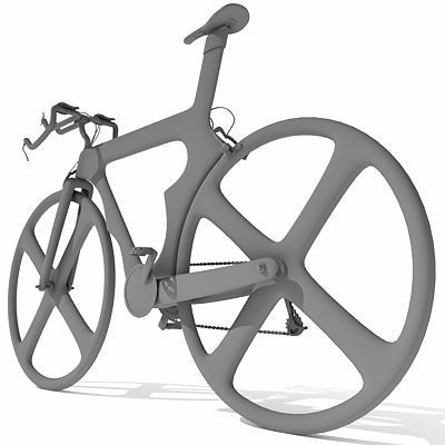 Detailed not textured Bike UT 5 3D model_1