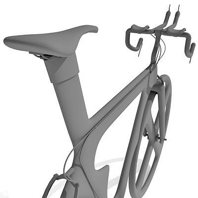 Detailed not textured Bike UT 5 3D model_9