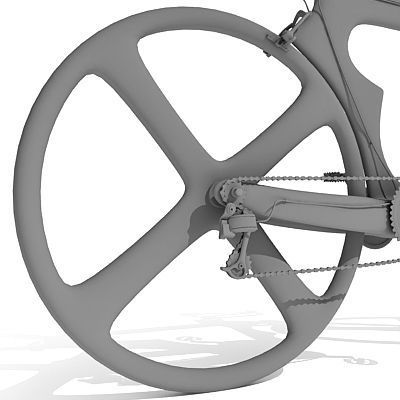 Detailed not textured Bike UT 5 3D model_6