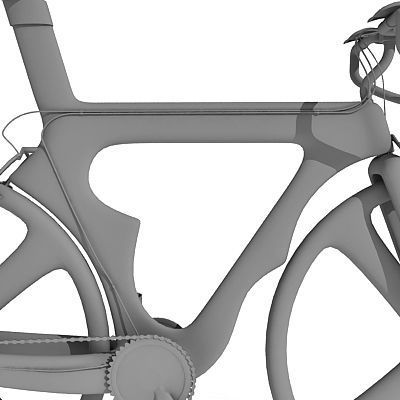Detailed not textured Bike UT 5 3D model_7