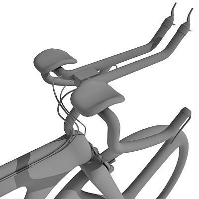 Detailed not textured Bike UT 5 3D model_4