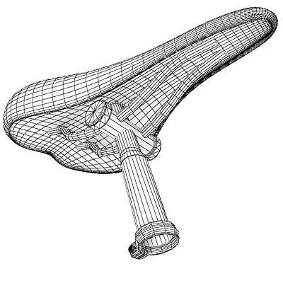 3D Bike Seat  3D model_4