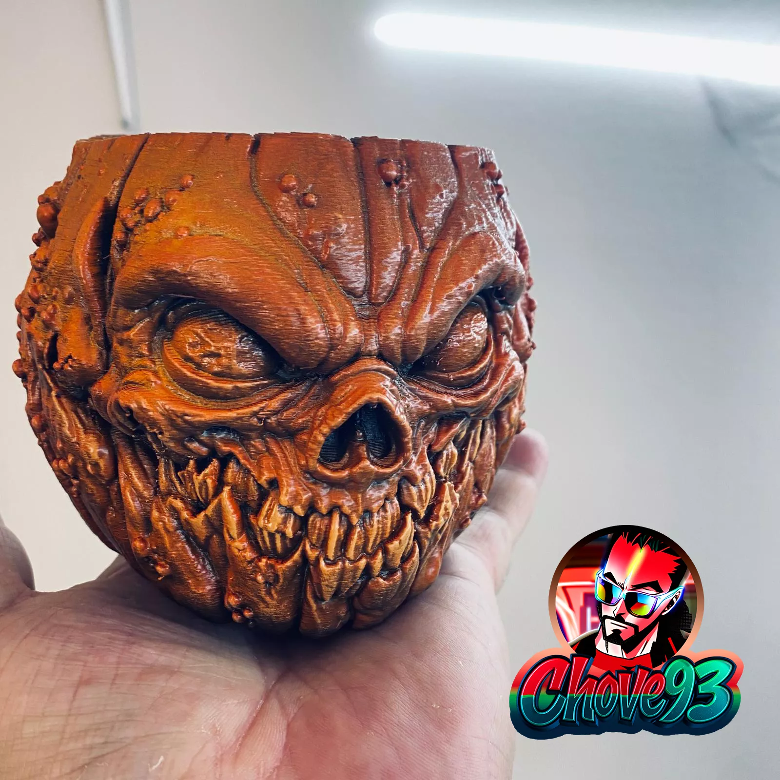 Spooky Pumpkin Pot Halloween Special for 3dprinter 3D print model