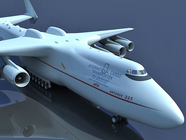 Set of 2 Planes - Antonov and Be-2500 3D model_49