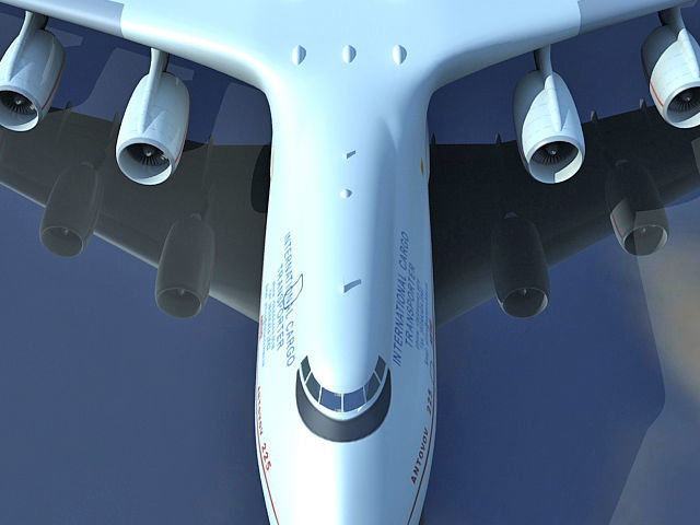 Set of 2 Planes - Antonov and Be-2500 3D model_40