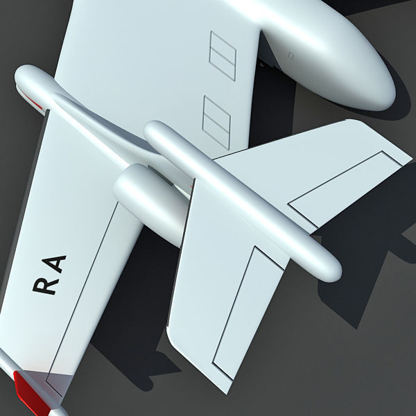 Set of 2 Planes - Antonov and Be-2500 3D model_42