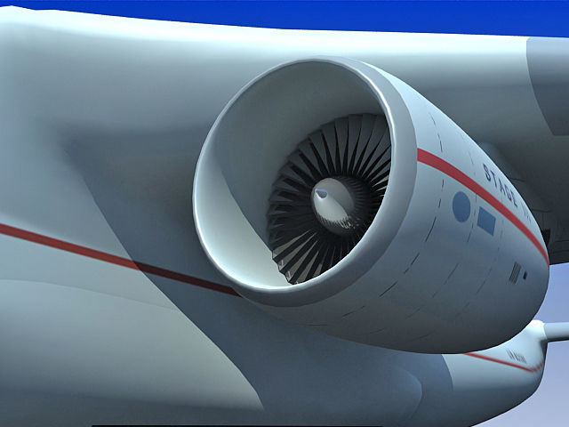 Set of 2 Planes - Antonov and Be-2500 3D model_34