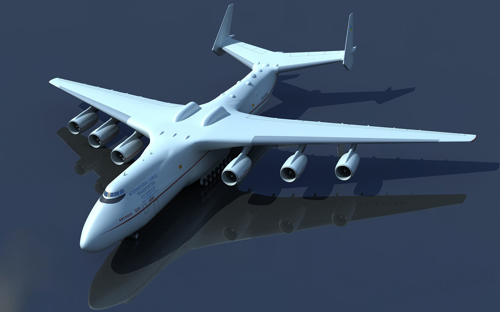 Set of 2 Planes - Antonov and Be-2500 3D model_1