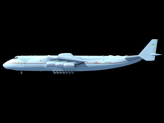 Set of 2 Planes - Antonov and Be-2500 3D model_22