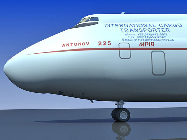 Set of 2 Planes - Antonov and Be-2500 3D model_21