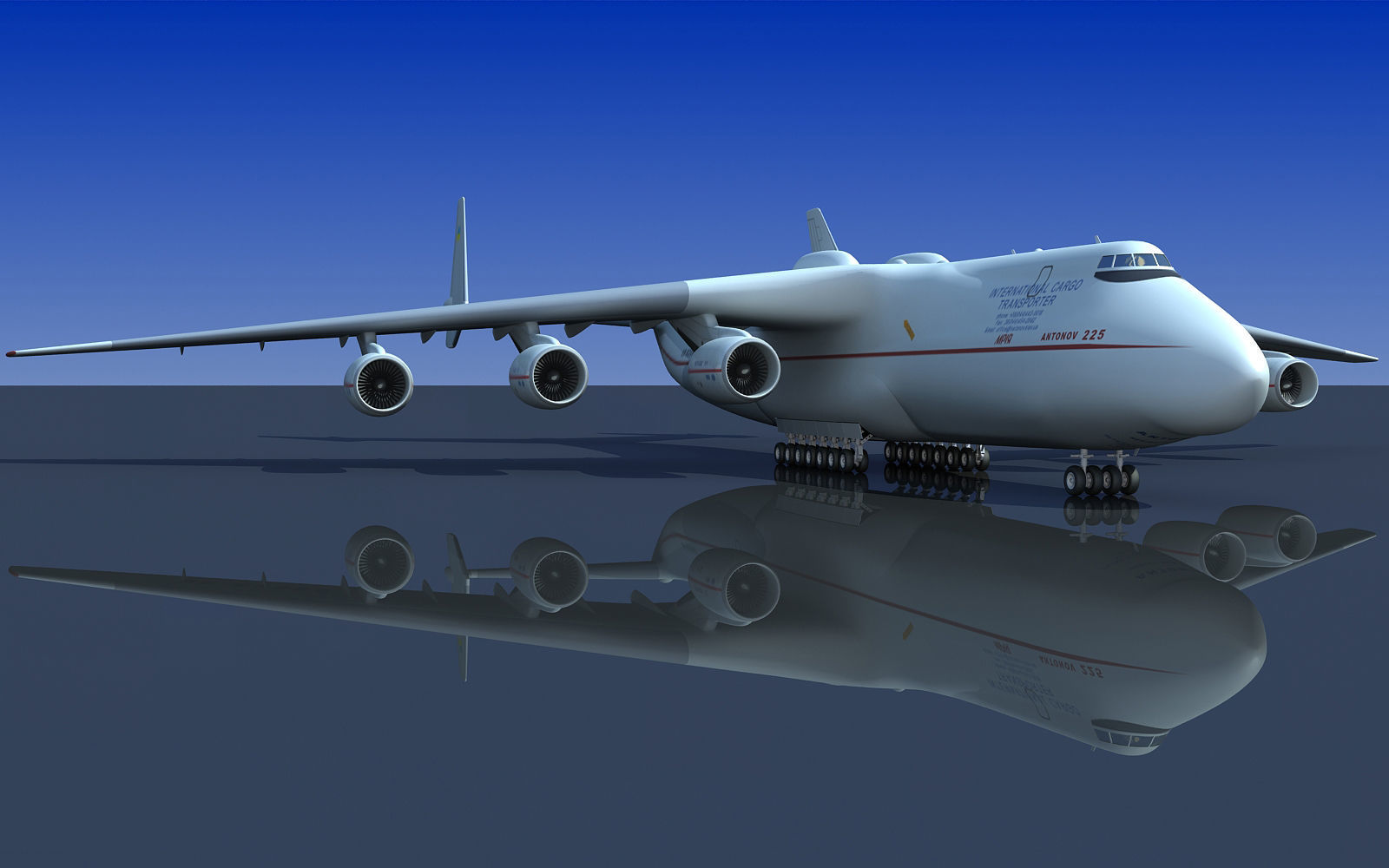 Set of 2 Planes - Antonov and Be-2500 3D model_3