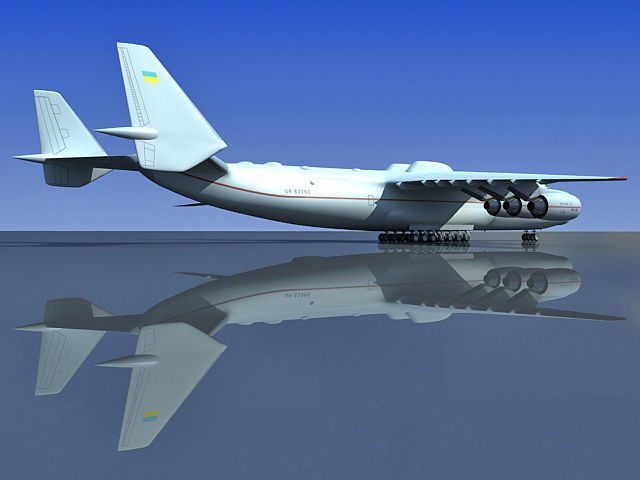 Set of 2 Planes - Antonov and Be-2500 3D model_33