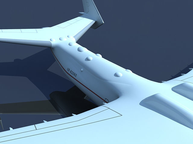 Set of 2 Planes - Antonov and Be-2500 3D model_55