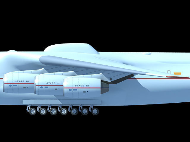 Set of 2 Planes - Antonov and Be-2500 3D model_53