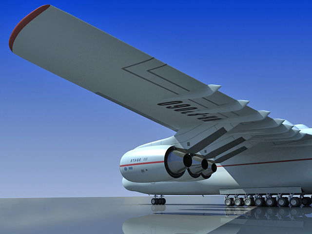 Set of 2 Planes - Antonov and Be-2500 3D model_27