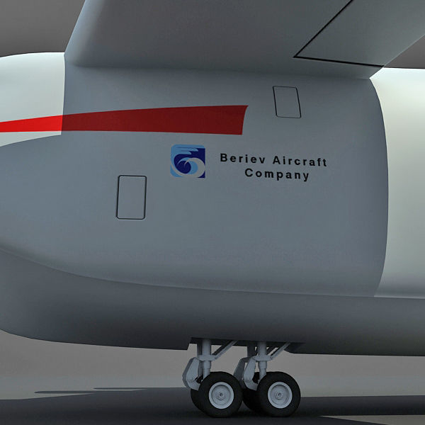 Set of 2 Planes - Antonov and Be-2500 3D model_26