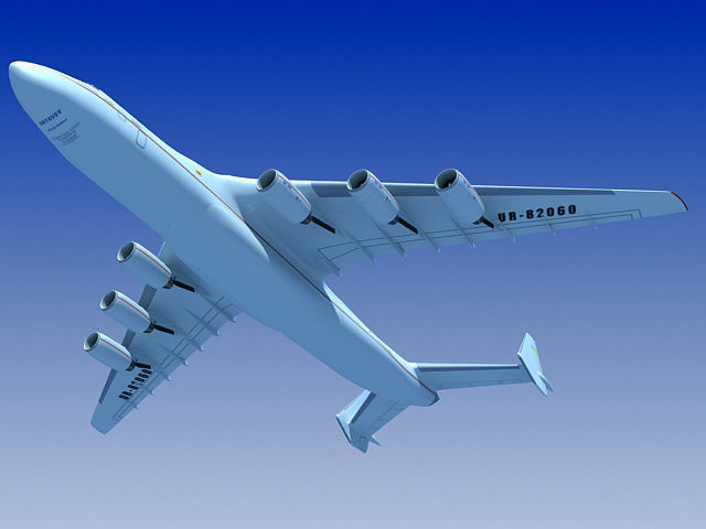 Set of 2 Planes - Antonov and Be-2500 3D model_5