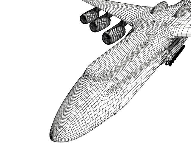 Set of 2 Planes - Antonov and Be-2500 3D model_60