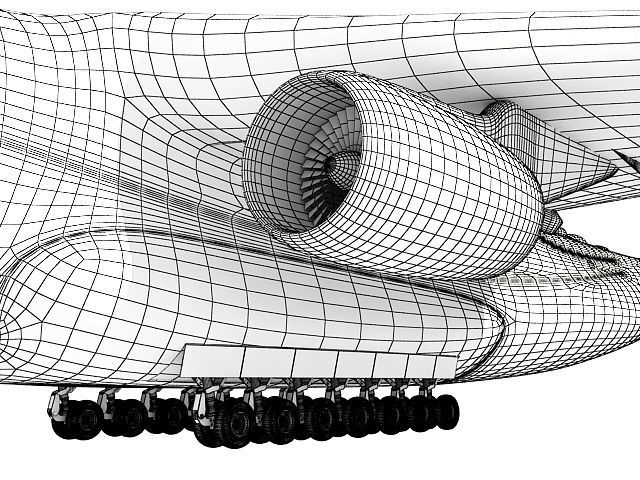 Set of 2 Planes - Antonov and Be-2500 3D model_63