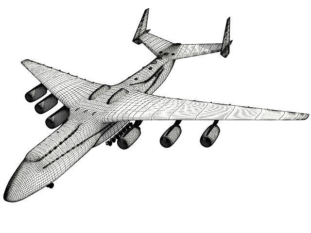 Set of 2 Planes - Antonov and Be-2500 3D model_58