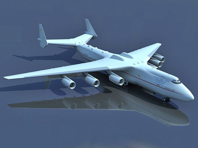 Set of 2 Planes - Antonov and Be-2500 3D model_13