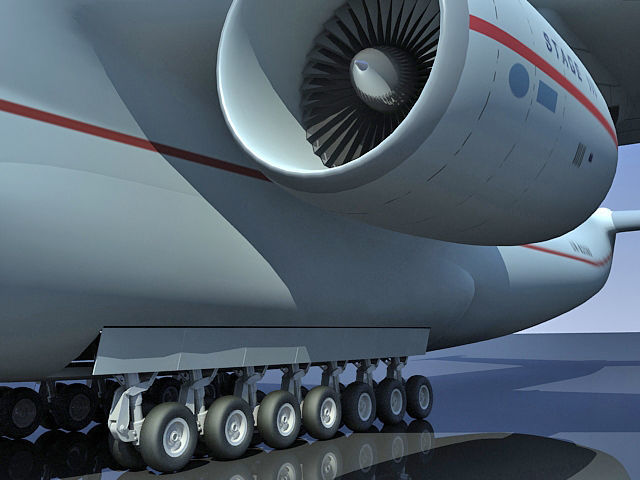 Set of 2 Planes - Antonov and Be-2500 3D model_36