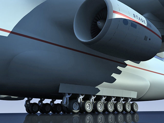 Set of 2 Planes - Antonov and Be-2500 3D model_54