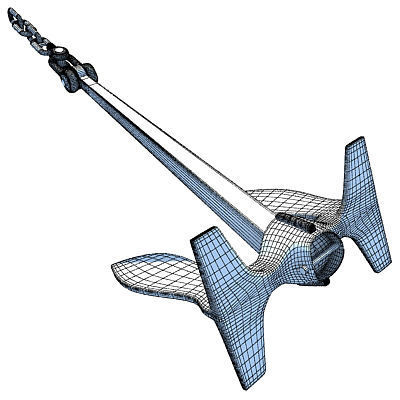 Ship Anchor 3D model_5