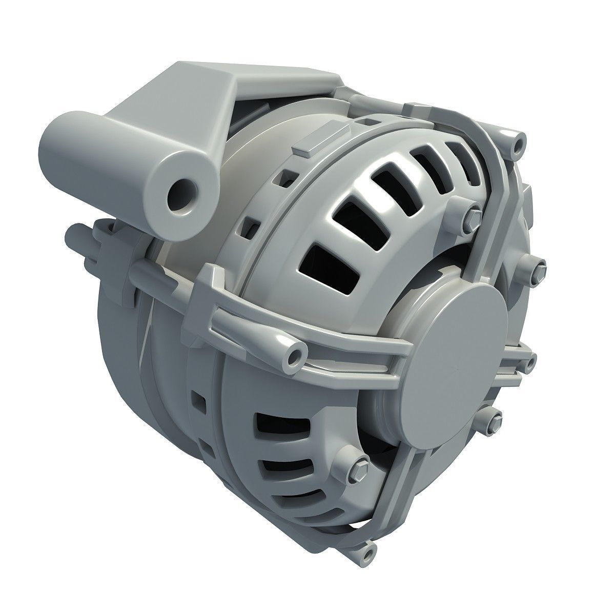 Detailed Alternator 2 3D model_7