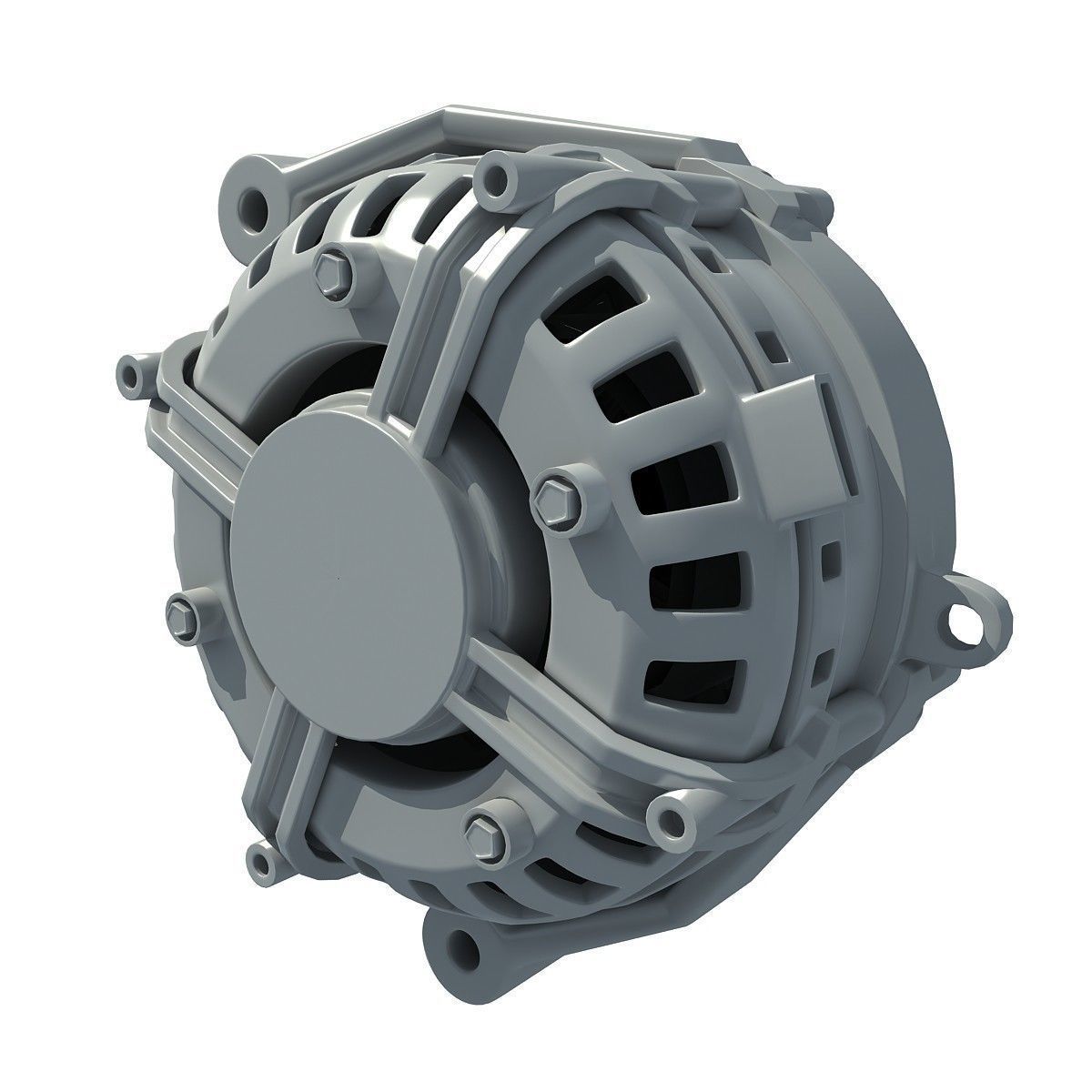 Detailed Alternator 2 3D model_3
