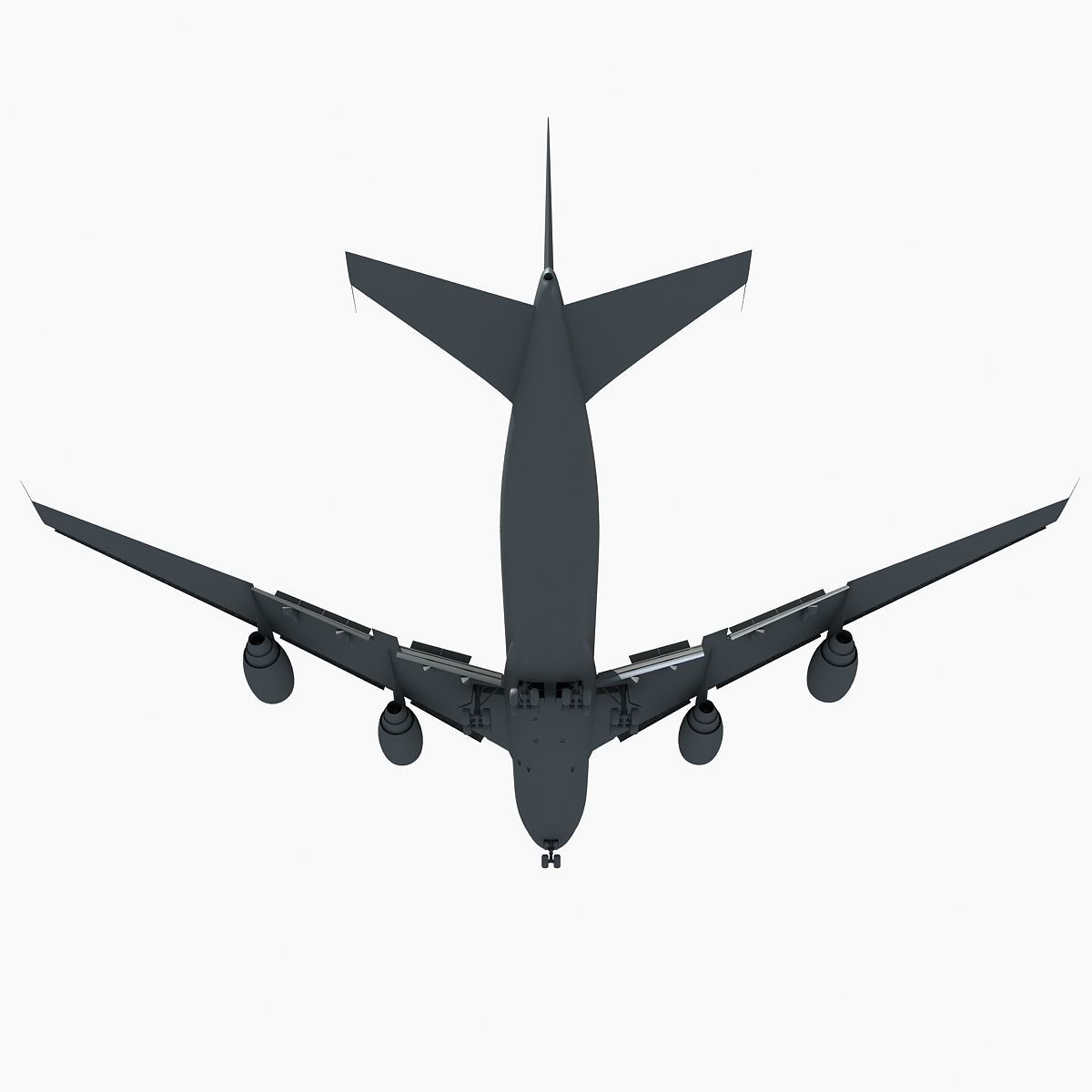 Jet Aircraft Landing Scene 3D model_5