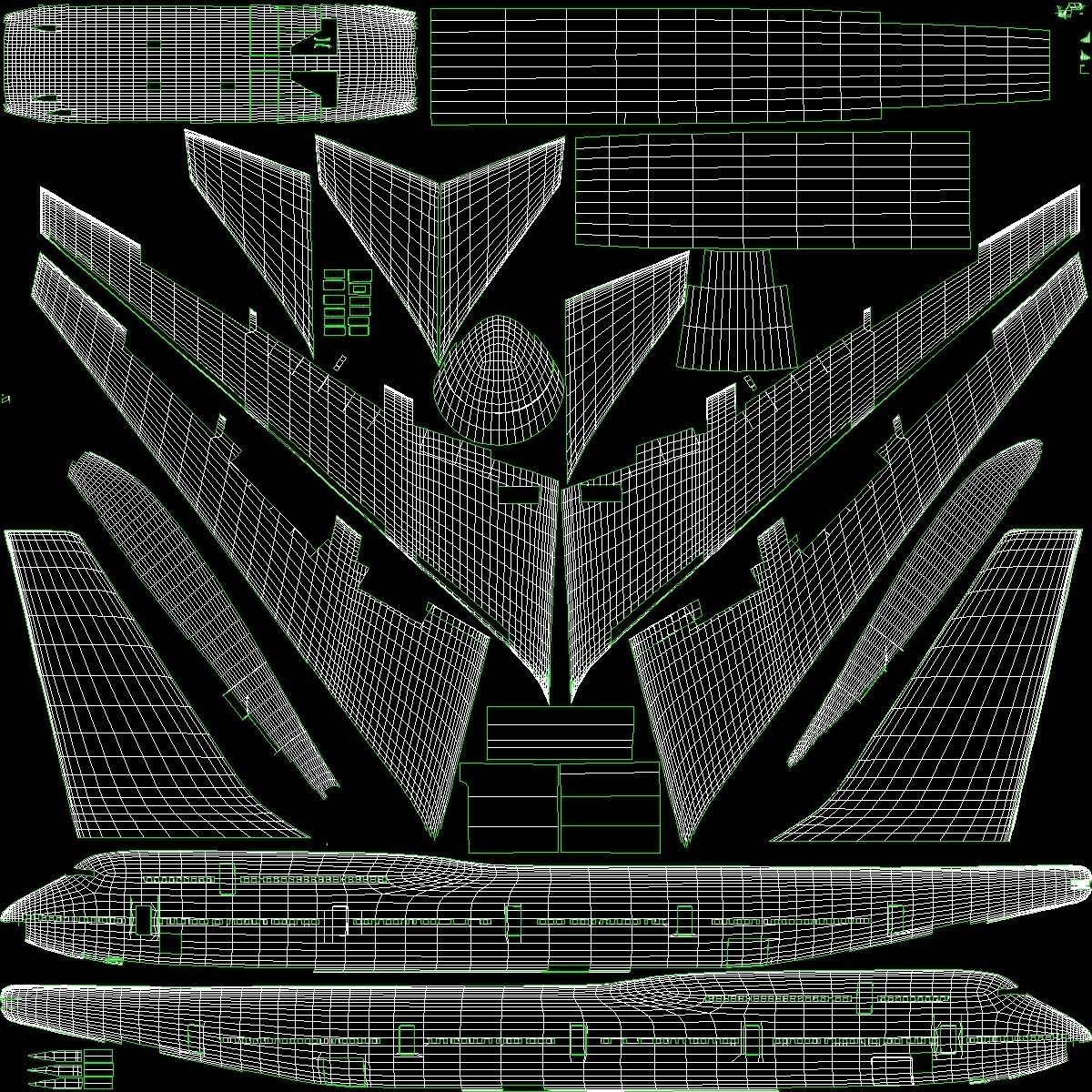 Jet Aircraft Landing Scene 3D model_22