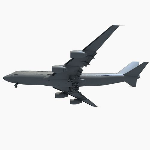 Jet Aircraft Landing Scene 3D model