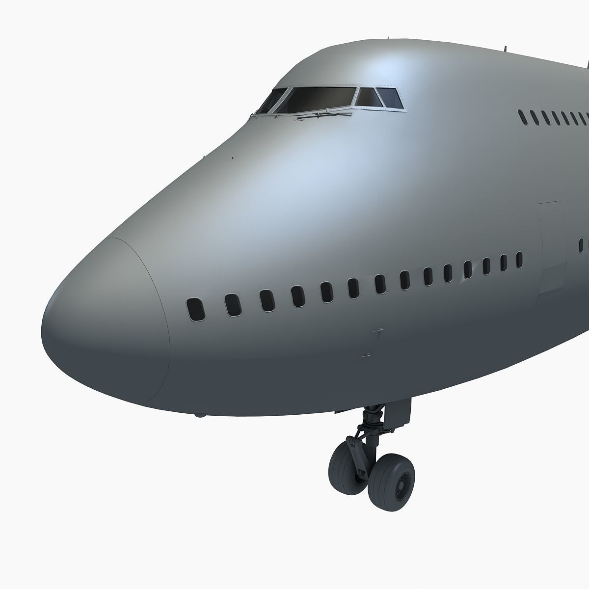 Jet Aircraft Landing Scene 3D model_13