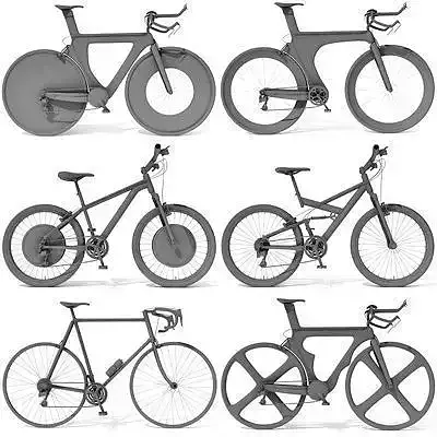 Set 6 of Detailed Bikes