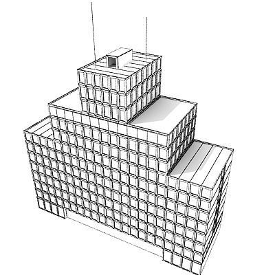 55 Detailed Buildings 3D model_111