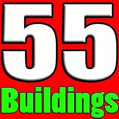 55 Detailed Buildings 3D model