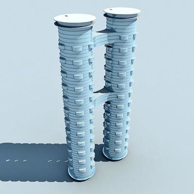 55 Detailed Buildings 3D model_154